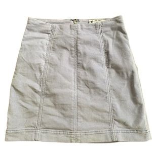 Free People Size 0 Short Mini Skirt Lilac Purple Corduroy Skirt School Purple